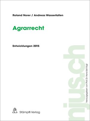 cover image of Agrarrecht